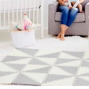 SKIP HOP PLAYSPOT GEO FOAM FLOOR TILES, GREY/CREAM
